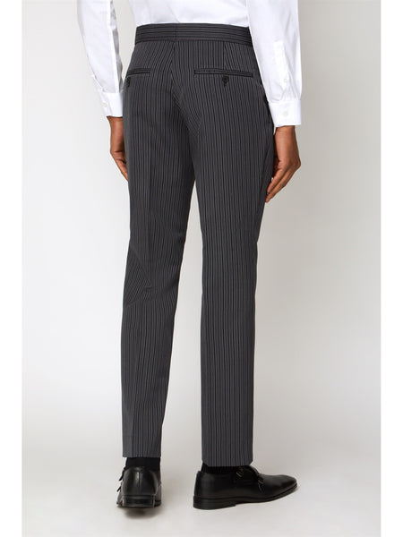 Grey Black Striped