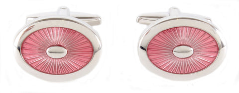 Enamel Oval Cufflinks