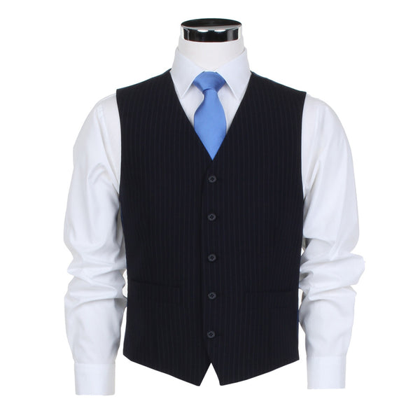 Navy stripe waistcoat ss10131v5
