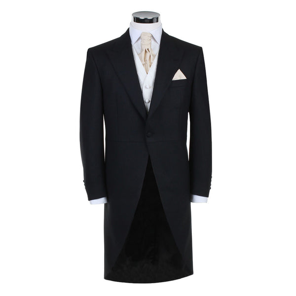 Black Herringbone Tailcoat